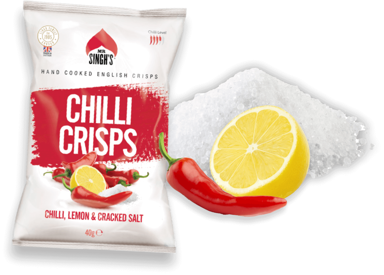 (Red) Chilli, Lemon & Cracked Salt - 40g